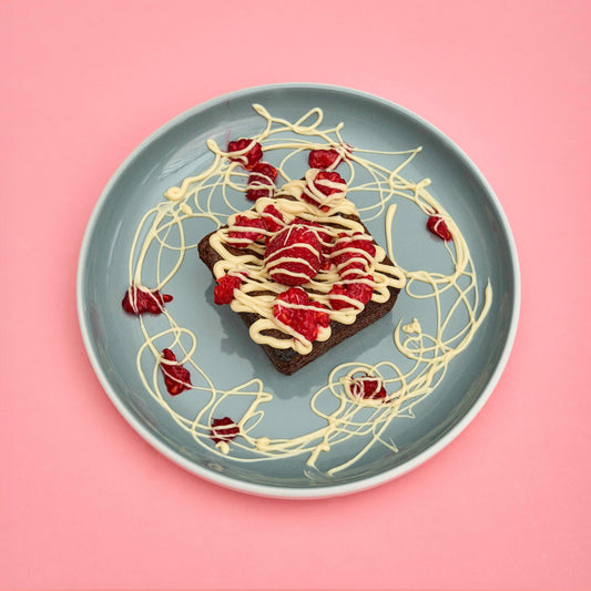 Raspberry & White Chocolate Brownie